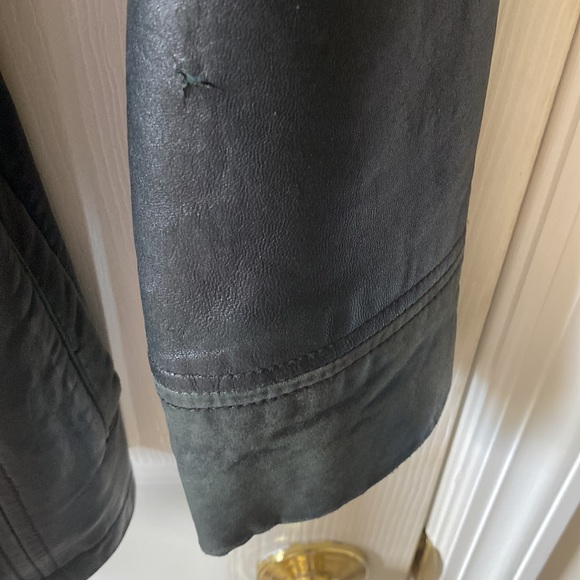 Kenneth Cole Vintage leather black jacket Womens size small - Picture 9 of 15